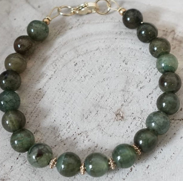 Groen Fluoriet armband