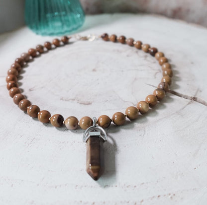 Mookaite & Tijgeroog Ketting