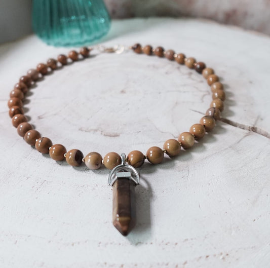 Mookaite & Tijgeroog Ketting