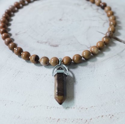 Mookaite & Tijgeroog Ketting