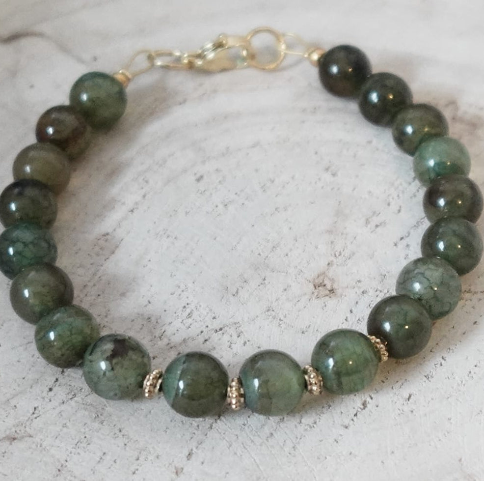 Groen Fluoriet armband