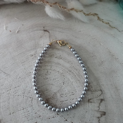 Lavender Preciosa pearl bracelet – Stainless Steel clasp