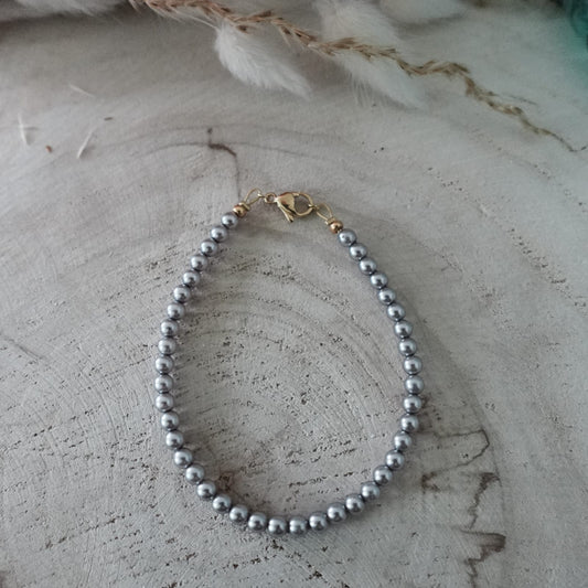 Lavender Preciosa pearl bracelet – Stainless Steel clasp