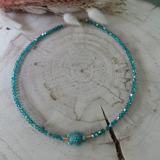 Turquoise Preciosa Necklace | Natural Stone Charm | Handmade Bohemian Jewelry